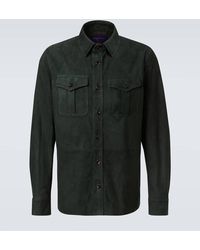 Ralph Lauren - Barron Suede Overshirt - Lyst
