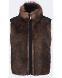 Moncler - Tadorne Shearling-Trimmed Down Vest - Lyst