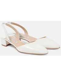 Manolo Blahnik - Bridal Aspro 30 Leather Slingback Pumps - Lyst