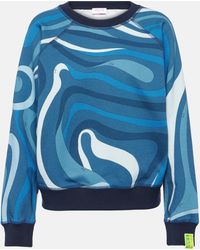 Emilio Pucci - Printed Cotton Jersey Sweatshirt - Lyst