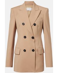 Sportmax - Double-Breasted Virgin Wool Blazer - Lyst