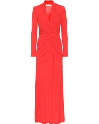 Diane von Furstenberg Maxikleid Stacia aus Crêpe - Rot