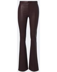 Stouls - Icham Leather Flared Pants - Lyst