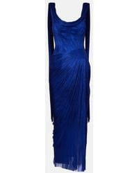 Maria Lucia Hohan - Faye Metallic Silk Tulle Bustier Gown - Lyst