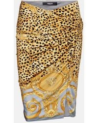 Versace - Mini-Jupe Imprimee - Lyst