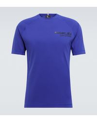 Hombre Ropa de Camisetas y polos de Camisetas de manga larga Top de punto fino con estampado tie-dye 3 MONCLER GRENOBLE de Tejido sintético de color Azul para hombre 