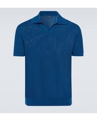 Frescobol Carioca - Rino Ribbed-knit Cotton Polo Shirt - Lyst