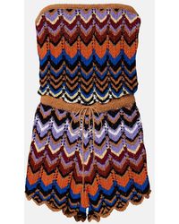 Faithfull the Brand - Azul Crochet Cotton-Blend Romper - Lyst