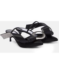 Area - X Sergio Rossi Marquise Crystal-embellished Sandals - Lyst
