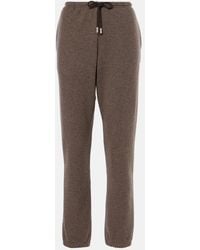 The Row - Teo Cashmere And Cotton Sweatpants - Lyst