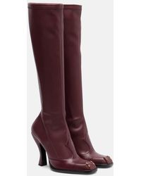 Etro - Studded Leather Knee-High Boots - Lyst