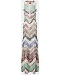 Missoni - Zigzag Lame Maxi Dress - Lyst