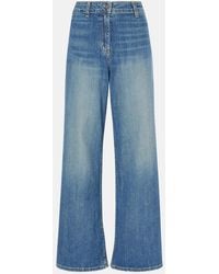 Nili Lotan - Megan Mid-Rise Wide-Leg Jeans - Lyst