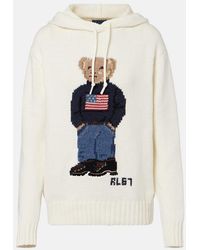 Polo Ralph Lauren - Polo Bear Cotton And Linen Hoodie - Lyst