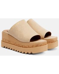 Stella McCartney - Mules Compensees Sneak Elyse - Lyst