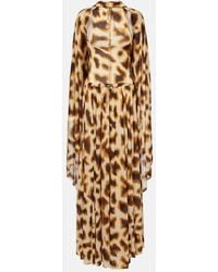 Christopher Esber - Printed Draped Caped Gown - Lyst