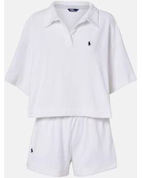 Polo Ralph Lauren - Cotton Terry Polo Shirt And Shorts Set - Lyst
