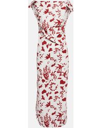 Emilia Wickstead - Wallis Printed Cotton Midi Dress - Lyst