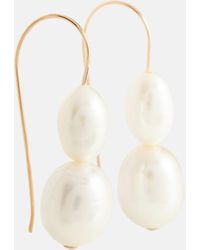Sophie Buhai Pendientes en oro de 14 ct con perlas - Blanco