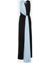Bottega Veneta - Draped Jersey Maxi Dress - Lyst