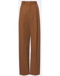 Tod's - Cotton Wide-Leg Pants - Lyst