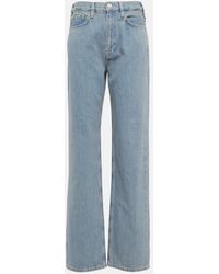 FRAME - High-Rise Straight Jeans Le Jane - Lyst