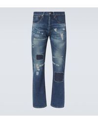 Junya Watanabe - Distressed Cotton Straight-Leg Jeans - Lyst