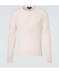 Wales Bonner - Nile Wool And Cotton Henley Shirt - Lyst