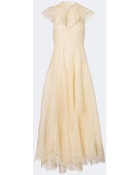 Zimmermann - Ascent Flutter Linen And Silk Cocktail Dress - Lyst