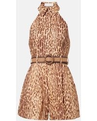 Zimmermann - Printed Linen Jumpsuit - Lyst