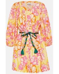 ALÉMAIS - Robe En Coton A Fleurs - Lyst