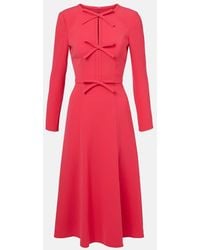 Carolina Herrera - Midikleid Aus Crepe - Lyst