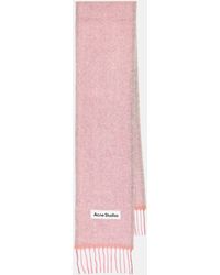 Acne Studios - Fringed Knitted Scarf - Lyst