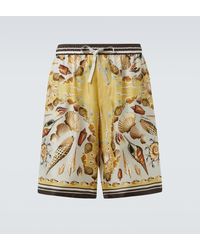 Dolce & Gabbana - Silk Shorts - Lyst