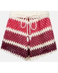 FARM Rio - Shorts De Croche A Rayas - Lyst