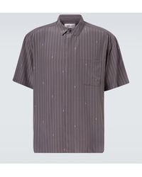 Saint Laurent - Cassandre Silk Crepe De Chine Shirt - Lyst