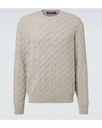 Ralph Lauren - Cable-Knit Cashmere Sweater - Lyst
