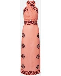 Johanna Ortiz - Energetic Patterns Linen Maxi Dress - Lyst