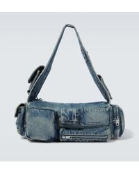 Balenciaga - Small Superbusy Denim Shoulder Bag - Lyst