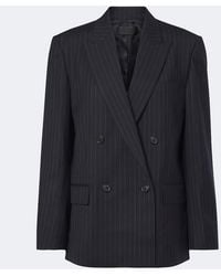 Nili Lotan - Leston Pinstriped Wool Blazer - Lyst