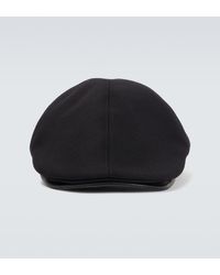 Giorgio Armani - Wool And Cashmere-Blend Flat Cap - Lyst
