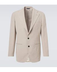 Saman Amel - Single-Breasted Linen Suit Jacket - Lyst