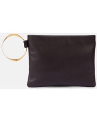 The Row - Square Bracelet Leather Clutch - Lyst