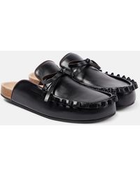 JW Anderson - Ruffled Leather Mules - Lyst