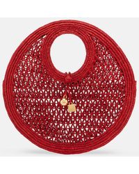 Jacquemus - Spiaggia Small Raffia Top-Handle Bag - Lyst