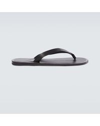 AURALEE - Leather Thong Sandals - Lyst