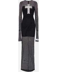 Dolce & Gabbana - X Kim Embellished Tulle Maxi Dress - Lyst