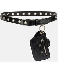 Balenciaga - Le Cagole Charms Leather Belt - Lyst