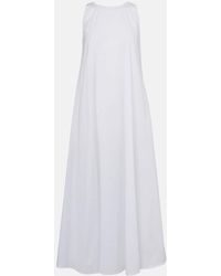 Max Mara - Romea Cotton-Blend Poplin Maxi Dress - Lyst