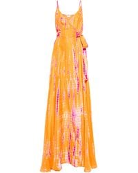 Anna Kosturova - Exclusive To Mytheresa – Tie-dyed Silk Maxi Dress - Lyst